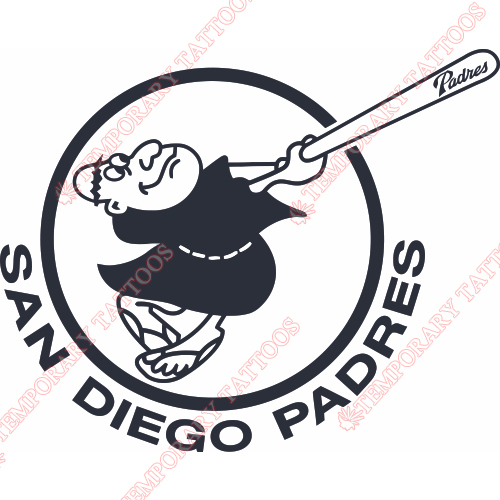 San Diego Padres Customize Temporary Tattoos Stickers NO.1876